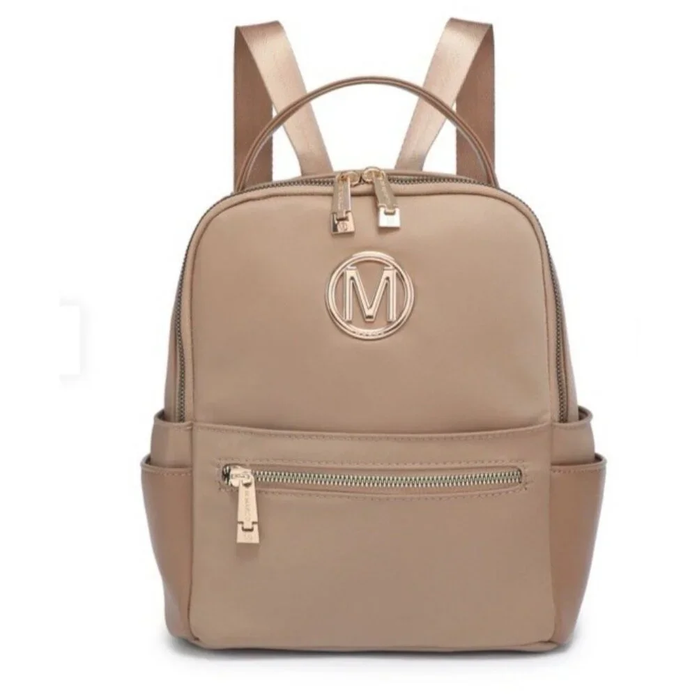 M MARCO MKP Collection Mini Backpack Purse for Ladies XL-M-8110-BG Beige NEW